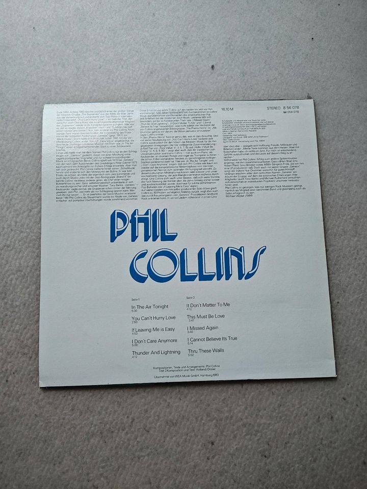 Schallplatte, LP von Phil Collins, Amiga, DDR in Magdeburg