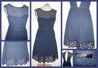 Hallhuber Spitzenkleid Kleid Sommerkleid Baumwollkleid dunkelblau Bayern - Grainet Vorschau