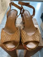 Keilsandalen Trio Gr 36 beige bunte Sohle München - Schwabing-Freimann Vorschau