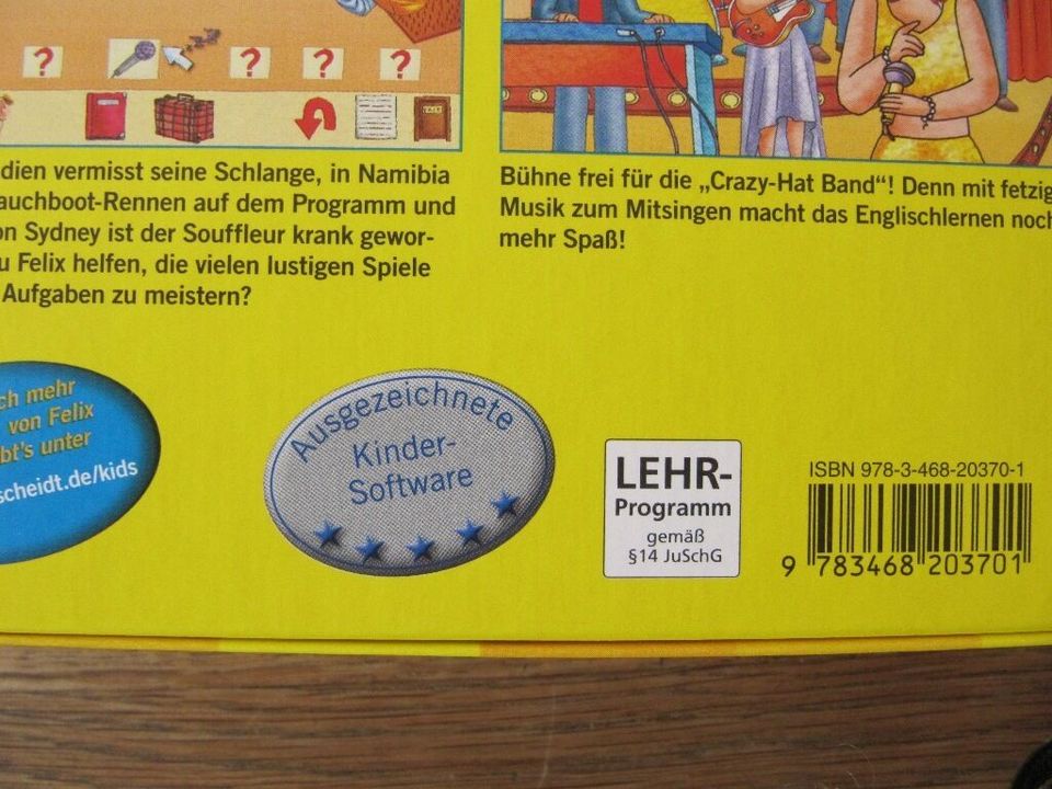 Englisch Lern-Software mit Felix, neuwertig ! in Zornheim