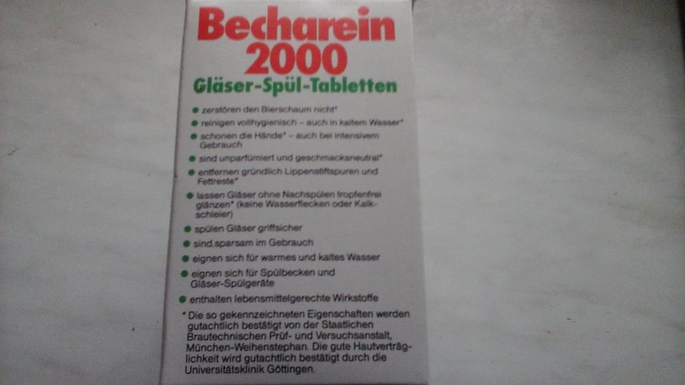 Becharin 2000 Gläserspültabletten in Weil im Schönbuch