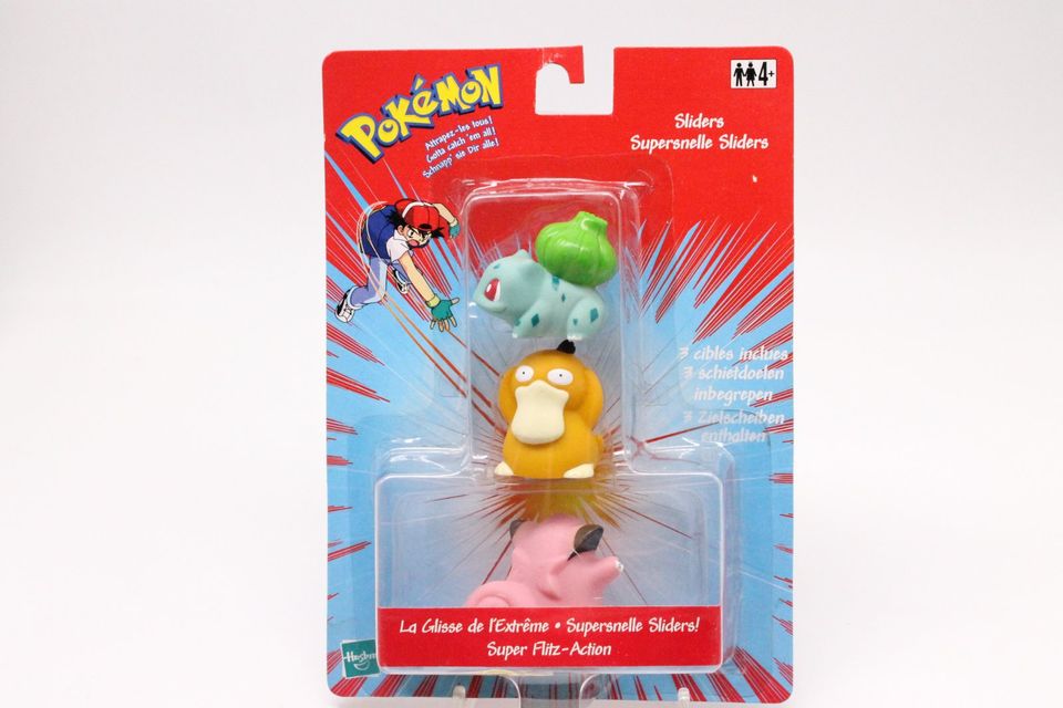 Pokemon Sliders Super Flitz 3er Vintage Figuren Hasbro 2000 OVP in Brunnen