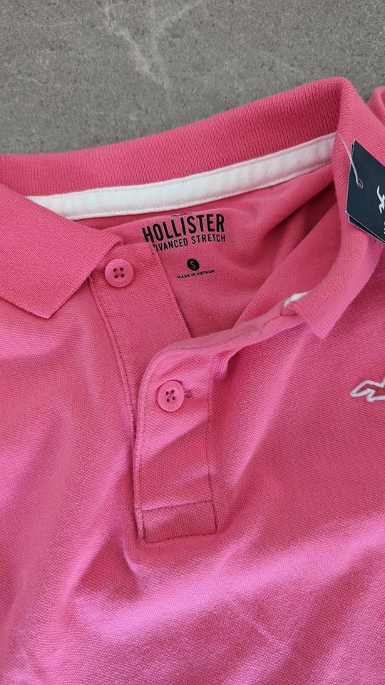 Neu & Original Hollister Polo Shirt Baumwolle in Gr. S in München