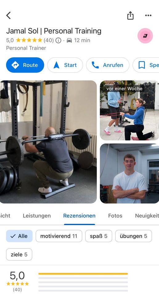 Personal Training / Fitness / Boxen / Personal Trainer in Berlin