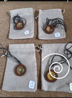 Mandala * Spirale * Glas- Holz Kette * neu * mit Beutelchen * Nordrhein-Westfalen - Roetgen Vorschau