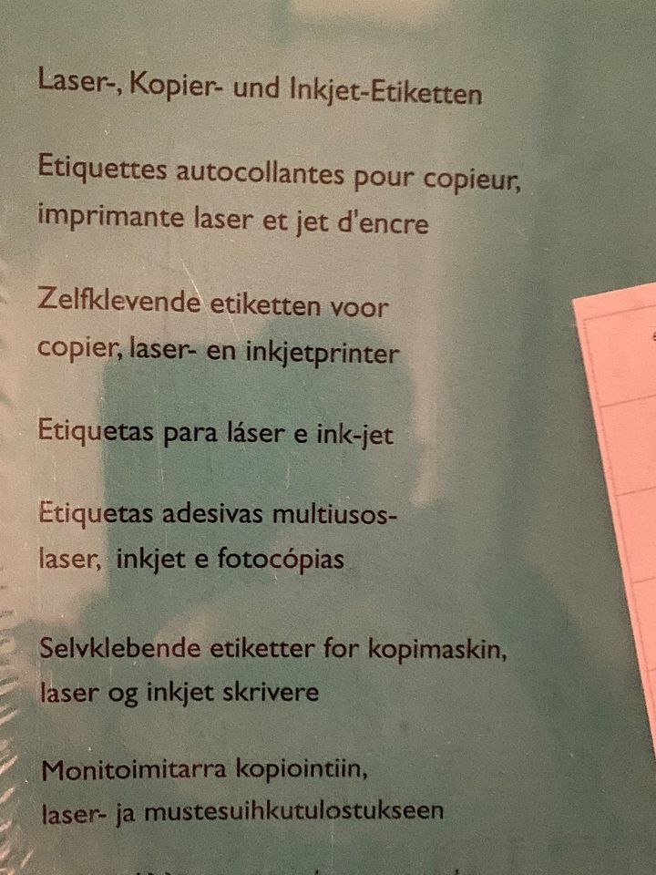 Laser-, Kopier- und Inkjet Etiketten A4 Labels 200 Stück in Regensburg