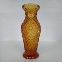 Vase - Hyazinthenvase - Glas - Bernstein - Amber - 1920er 1930er Niedersachsen - Zeven Vorschau