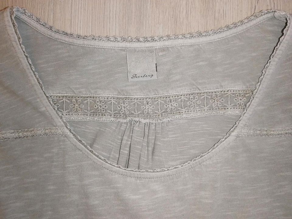 Deerberg Damen-Shirt Tunika Shirt 3/4 Arm grau Gr.XL in Essen