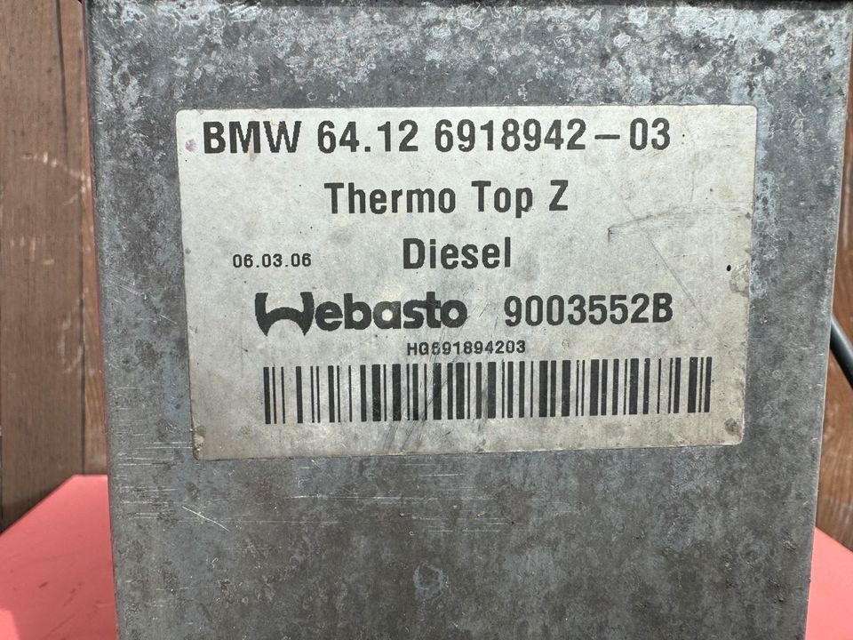 BMW E53 Facelift Standheizung Thermo 6918942 Thermo Top Z Diesel in Bochum