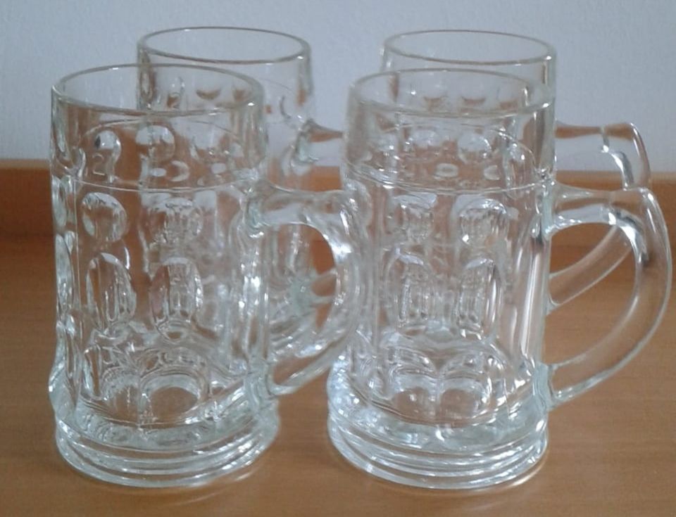 4 x Bierkrug / Bierglas / Henkelglas 0,2 Liter von RASTAL in Hannover