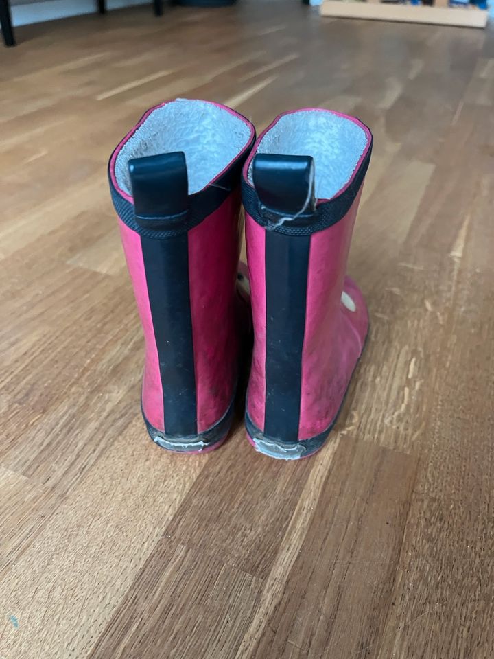 Gummistiefel Gr 25 gefüttert pink Eule in Lübeck