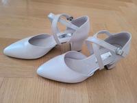 Gabor Spangenpumps Brautschuh 37 weiß creme Frankfurt am Main - Rödelheim Vorschau