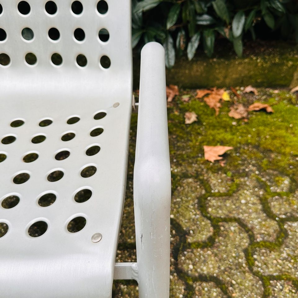 2x MEWA | Landi Chairs | Hans Coray | Gartenstühle | Vintage Mid-Century Designklassiker | Stapelstühle / Stühle für den Garten | passt zu: Vitra, Cassina, Knoll, USM Haller… in Düsseldorf