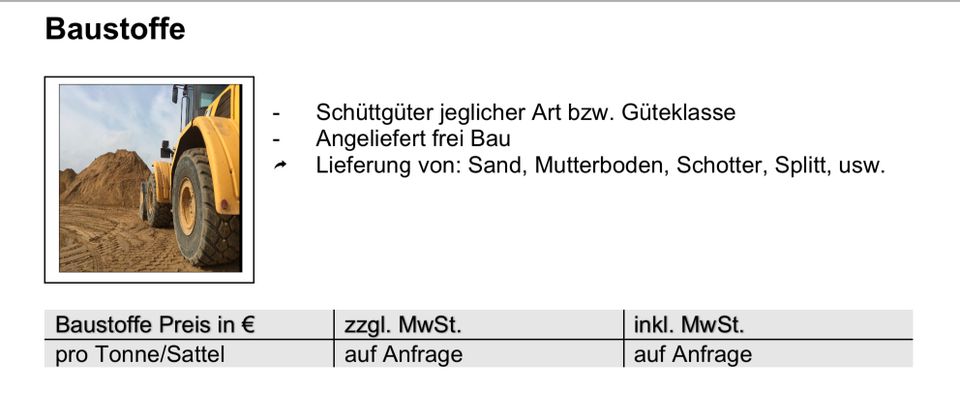 Vorabsiebung Füllsand Splitt Schotter Mutterboden Kies liefern in Nordwalde