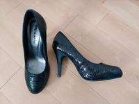 Tamaris Pumps 38 Schwarz Pailletten High Heels Glitzer Plateau Niedersachsen - Jork Vorschau