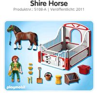 Playmobil Shire Horse mit Pferdebox Hamburg-Nord - Hamburg Langenhorn Vorschau