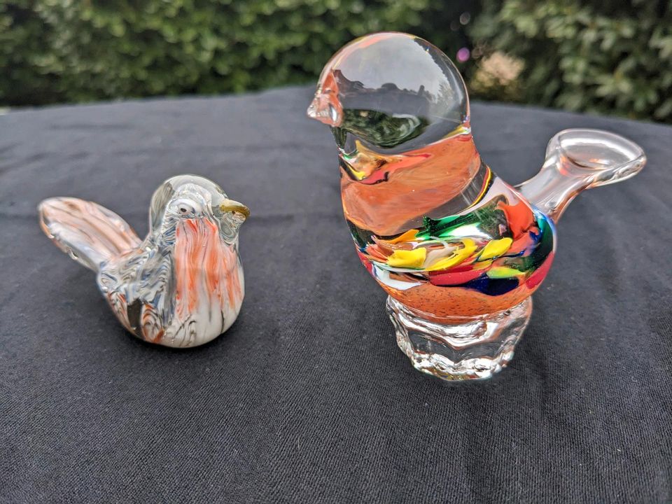 2 Vintage Vögel aus Glas in Dortmund