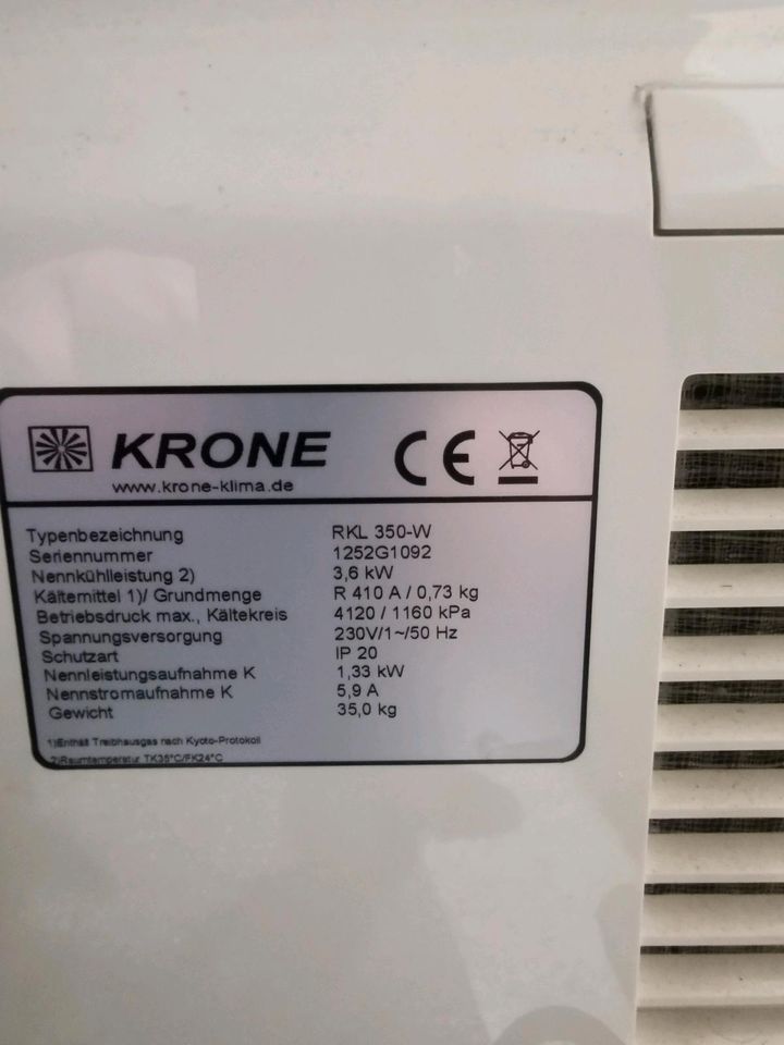 Mobile Klimaanlage 3,6kW in Haßloch
