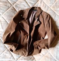braune Kunstleder Jacke Sachsen-Anhalt - Salzwedel Vorschau