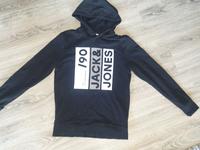 Hoodie Jack & Jones Pullover S M 46 48 black Schwarz Pulli Shirt Hessen - Fulda Vorschau