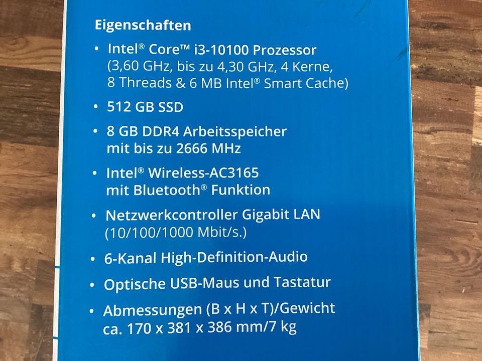 PC Rechner Intel i3 bis 4,3 GHz 512GB SSD Neu in OVP Medion in Buxtehude