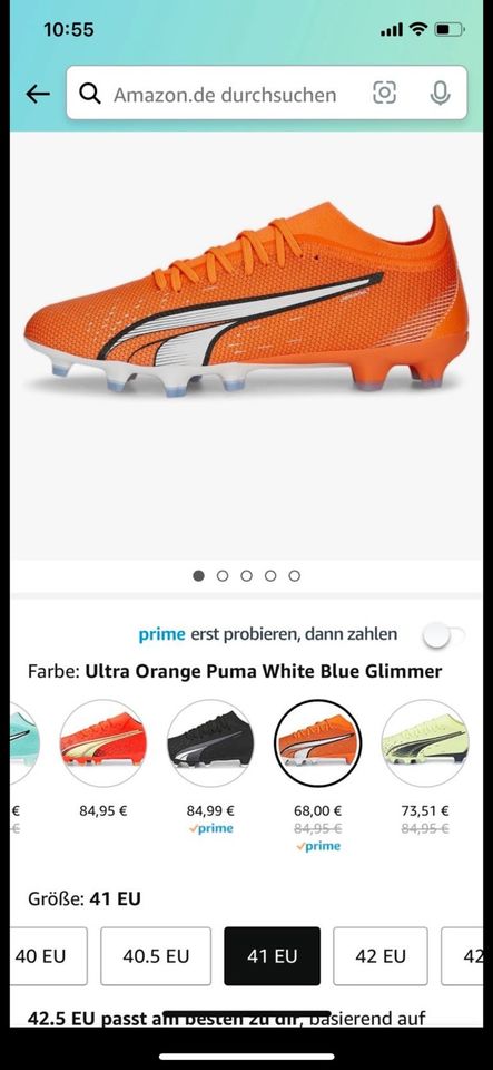 Fußballschuhe Puma 41  Neu in Olching