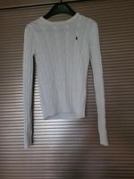 Ralph Lauren Damen Pullover weiß, XS, Rundhals Zopfmuster Hessen - Gründau Vorschau