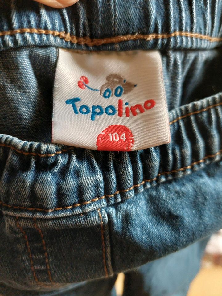 Jeans Topolino Mädchen, Größe 104 in St. Wendel