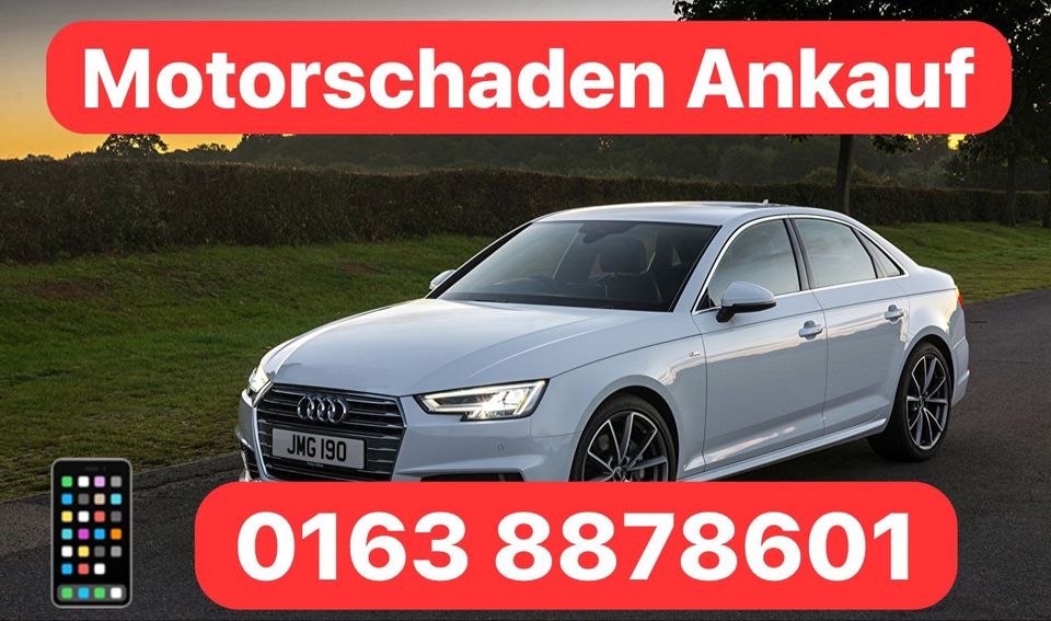 Motorschaden Ankauf Audi TT A1 A3 A4 A5 A6 A7 A8 Q3 Q5 Q7 S4 S5 S in Berlin
