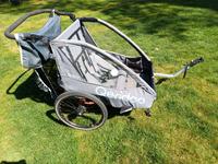 Kinderfahrradanhänger Buggy Qeridoo Qupa 2 Wagen Fahrrad grey Brandenburg - Potsdam Vorschau