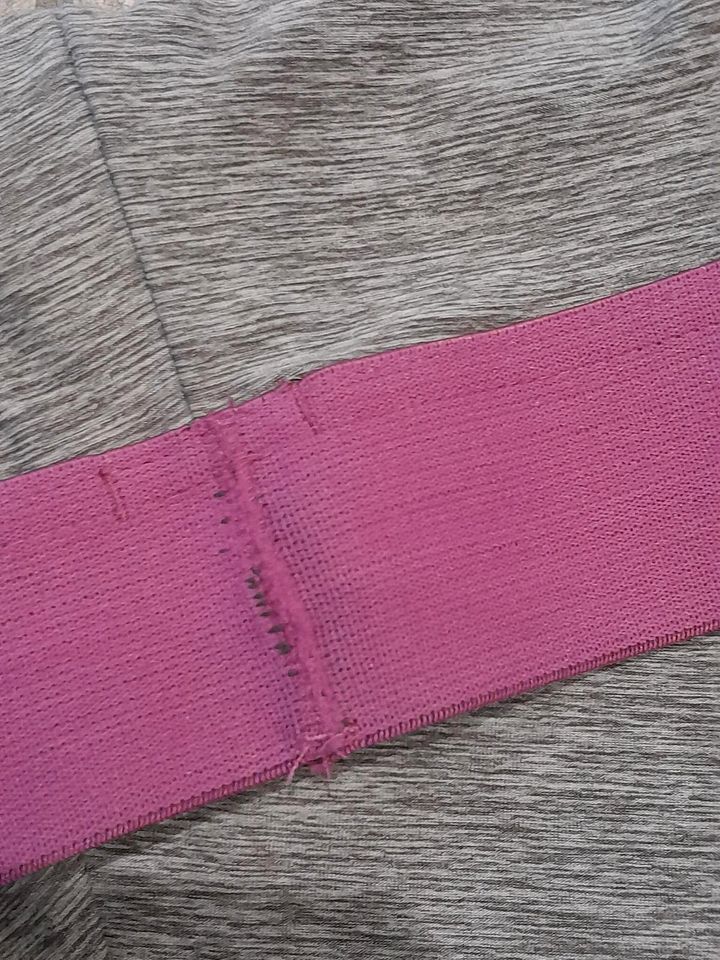 Sportset Mädchen 122 Shirt 3/4 Leggings pink grau in Walsleben