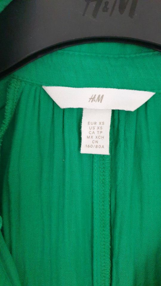 Baumwoll Sommer-Kleid Hemd-Kleid Tunika-Kleid mit Gürtel Gr X-S in Ulm