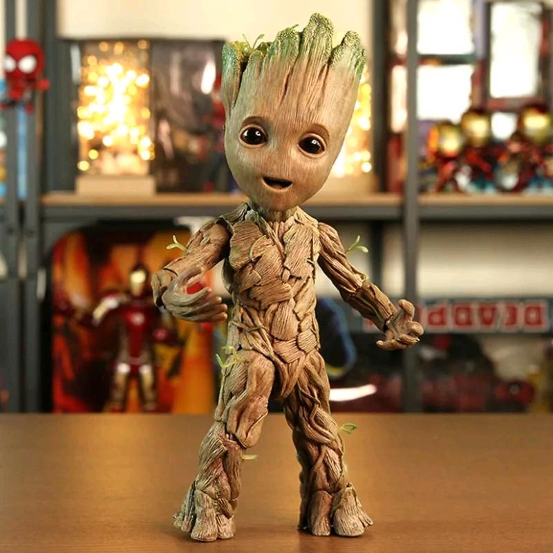 Marvel bewegliche Baby Groot Figur mit austauschbarem Gesicht,Neu in Häfen  - Bremerhaven