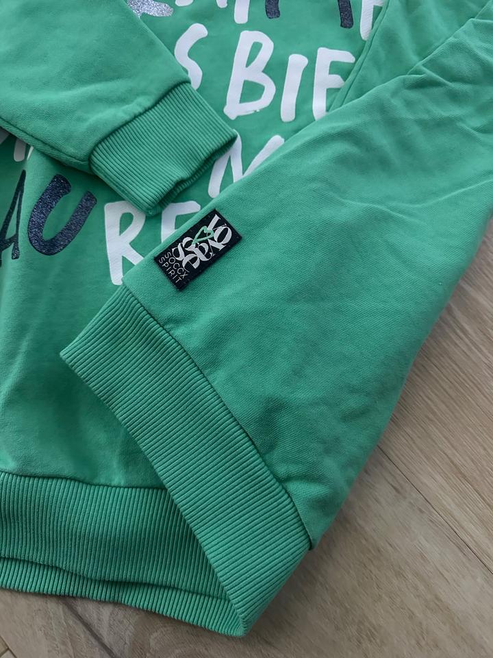 Soccx Pullover Hoodie Kapuzenpullover mint Aufdruck Gr. 40 (L) in Rostock