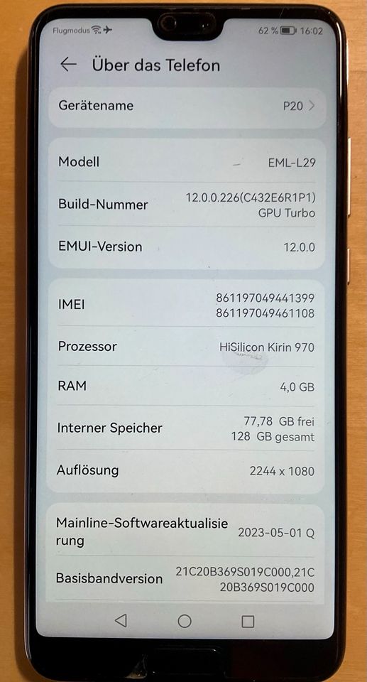 Huawei P20 128GB - ROSA in Neuenstadt