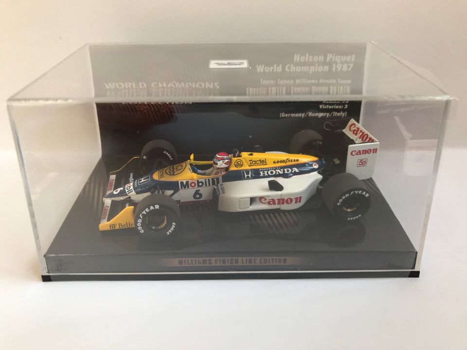 MINICHAMPS Williams Honda Nelson Piquet 1987 Dirty 1:43 436876606 in Ochtendung