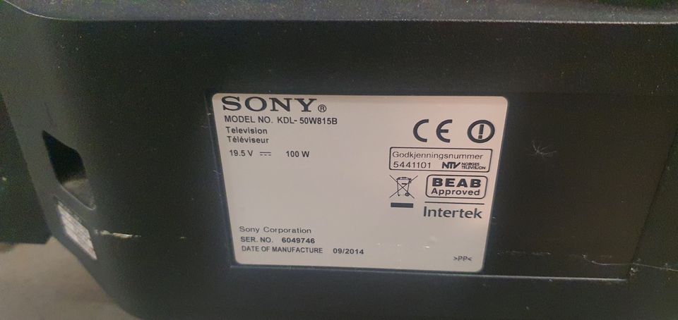 Sony KDL-50W815B und KDL-50W805B Smart-TV Defekt in Remscheid