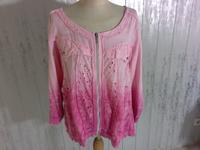 Tredy Shirt  Bluse leichte Jacke Gr. 48 in Pink Baumwolle Hessen - Hanau Vorschau