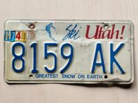 Original Car Plate USA Utah Baden-Württemberg - Malsch Vorschau