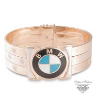 14K 585 Gold 40g BMW Unikat Emaille Armreif Unisex Auto Geschenk Rheinland-Pfalz - Igel Vorschau