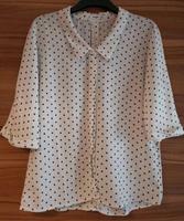 Bluse Hemd Punkte Mango Gr.XS weiß-creme neu Frankfurt am Main - Eckenheim Vorschau