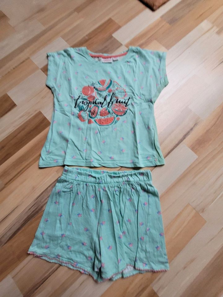 Shorty Pyjama kurz Schlafanzug 2 Teile Mädchen Größe 134 in Friedrichsthal