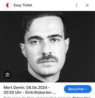 Mert Demir 8.6.24 Stuttgart 2 Tickets Bonn - Ippendorf Vorschau
