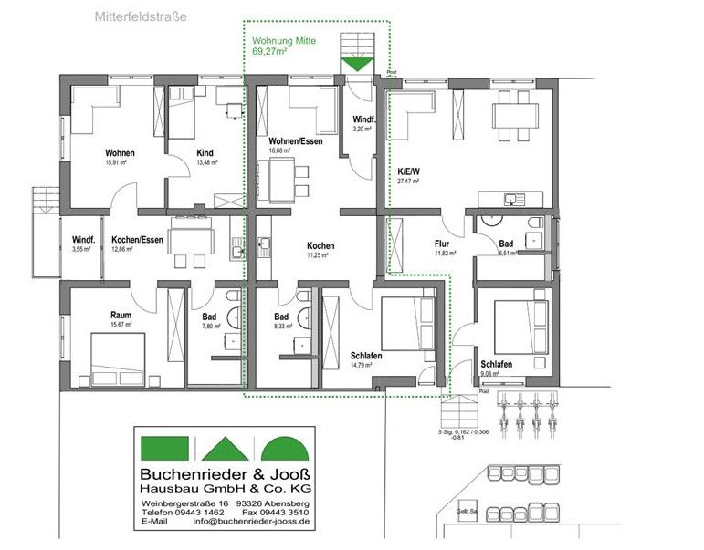 Neu renovierte 2,5 Zimmer-Wohnung in Kelheim zu vermieten in Kelheim