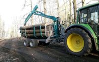 Holztransport, Rückewagen, Brennholz Transport, Holzrücken, Bayern - Aidhausen Vorschau