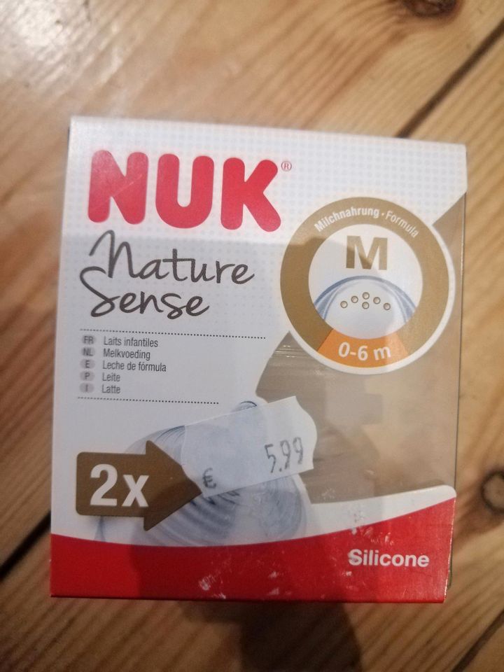 Nuk Flaschen u Sauger Nature Sense Gr. M in Berlin