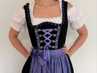 Dirndl S schwarz lila + Bluse Nordrhein-Westfalen - Viersen Vorschau