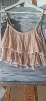 Zara Schößchenbluse Shirt Top nude Vintage Xs 34 Bayern - Markt Schwaben Vorschau