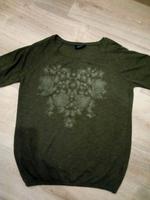 Pullover, Gr. 44, Gina, oliv mit Druck und Gummizug, NEU Nordrhein-Westfalen - Ense Vorschau