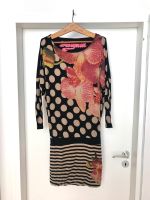 Desigual Kleid Minikleid Punkte Streifen Orchideen schwarz beige Kr. München - Hohenschäftlarn Vorschau